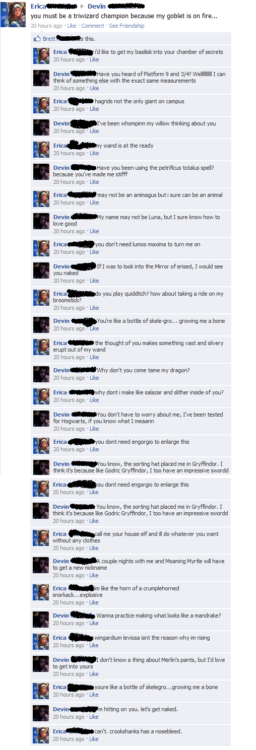 Harry Potter Pickup Lines pick up lines funny. Harry Potter Pickup Lines